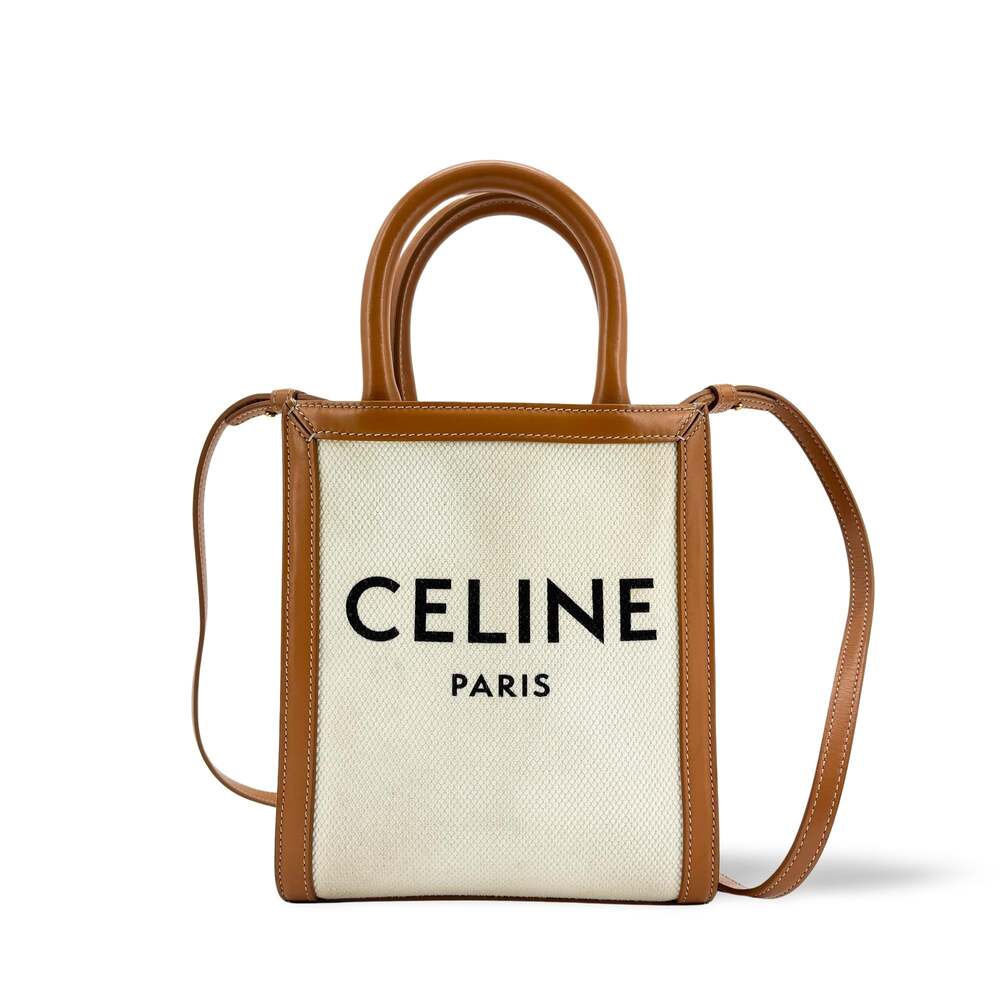 Celine Mini Vertical Cabas Bag Textile #363882C50B